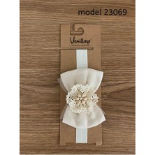 Vanillays Krem Fiyonk Bebek Bandana Saç Aksesuar 23069
