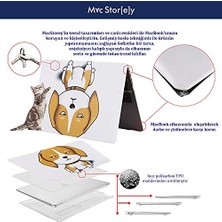 Storemax MacBook Pro 13 Kılıf A2338 A2289 A2251 A2159 A1989 A1706 A1708 Uyumlu M1 M2 Tpu Sert Kapak Ince Hafif Hava Menfezli Lazer Uv Baskı Köpek Dostu Tasarım Kahverengi