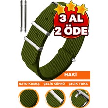  18mm-20mm-22mm-24mm saatlerle uyumlu nato kumaş tekstil saat kordonu kayışı n32nyl1-yh