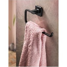 Storemax Ömür Boyu Paslanmaz Solo Havluluk ve Havlu Askılığı Siyah D-009