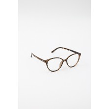 Tyn Store Silva Kadın Leopar Oval Çerçeve Mavi Işık Filtreli Gözlük