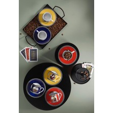 UltraMint Porselen 12 Parça Kahve Takımı, 6 Kişilik, Yeni Model