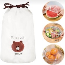 Çok Amaçlı Tencere ve Tabak Bonesi 100 Adet Gıda Temasına Uygun Şeffaf Kapak