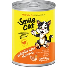 Smile 400 gr Konserve Kedi Maması Tavuklu *1'li
