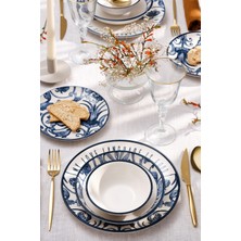 UltraMint 24 Parça 6 Kişilik Modern Yemek Takımı Seti