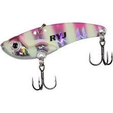 Ryuji Mirror Vib 15GR 5.6cm Vibrasyon Jig Yem Renk Pink Zebra Glow