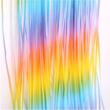 Storemax Makaron Renkli Arka Plan Perdesi