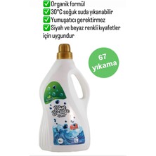 Sıvı Çamaşır Deterjanı Organik–bebek çamaşır-hassas cilt-soğuk suda yıkama-renk koruyucu-Tüm Renkler-Beyaz-Siyah-Fresh-Blue Bubble