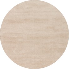 Eko Halı Zen 01 Beige Yuvarlak Hav Toz Vermez Yumuşak Tuşeli Zarif Makine Halısı