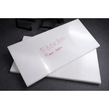 Sezen Metal Plastik 580X300MM Delrin Levha Beyaz Kalınlık 10MM /pom/poliasetal