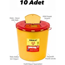 Tıbbi Atık Kovas Sarı, Enfekte Kovası Sarı Renk , Hijyenik ve Güvenli Kullanım  30 Litre Tüm Adetler