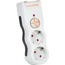 Storemax TSK19021 Akım Prizler, Beyaz, 2'li 1050 Joule