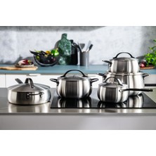 Berghoff Home Belly 10LU Tencere Seti Smokey Siyah