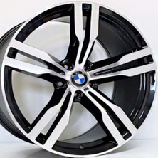 RC 19 Inç 5X112 G20 G30 Ön Arka Uyumlu Siyah Elmas Kesim Jant Modeli (4 Adet)