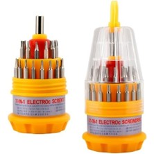 Storemax Yumurta Tipi Tornavida Seti – Çok Amaçlı Tamir ve Elektronik Bakım Seti-31’i 1 Arada Manyetik Uçlu