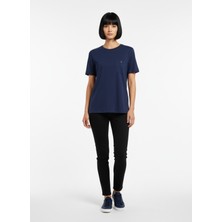 Vita Fortuna Kadın Cepli Basic Kısa Kollu Rahat Kalıp Pamuk Tişört - VK0121