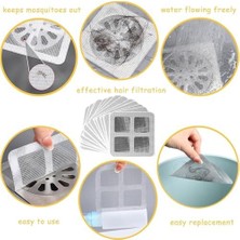Storemax 20 Adet Gider Süzgeci Yapışkanlı Filtre Saç Kıl Tüy Pislik Durdurucu Lavabo Banyo Mutfak Küvet Gider Koruyucu Böcek Haşere Engelleyici