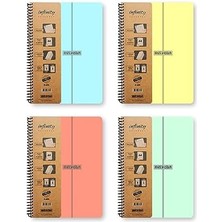 Storemax Pastel Serisi, A4, 7 Konulu (5 Kareli, 2 Çizgili) 210 Yaprak Pp Kapaklı Spiralli Defter, Mavi