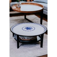 UltraMint 70 No Emaye Sini Sofra, Yemek Sunum Tepsi, Çinko Yer Sofrası 68 cm