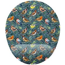 Storemax Kuş Desenli Bilek Destekli Mouse Pad