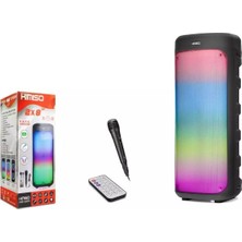 Kimiso QS2211 Çift 8” Bluetooth Hoparlör 30W Mikrofonlu Karaoke Party Speaker