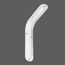 Storemax Raf Altı Ayak Raf Tutucu L Demir 11 x 14 cm Beyaz Montaj Aparatı (2 Adet)