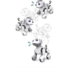 Storemax 15 Fonksiyonlu Şarjlı Uzaktan Kumandalı ve El Sensörlü 22 cm Akıllı Köpek Sesli Işıklı Programlama Dans Havlama ve Elle Kontrol