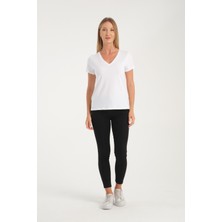 Vita Fortuna V Yaka Basic Kadın T-Shirt - VK0080
