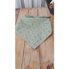 Mufin Collection El Yapımı Fisto Pamuklu Kumaş - Dantel Detaylı - Bağcıklı Bandana