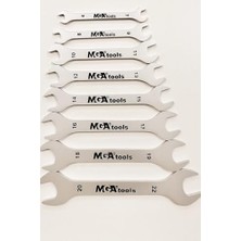 Storemax Mga Iki Ağız Açık Anahtar Takımı 8’li Set, Krom Vanadyum Çelik, Ev ve Araç Tamiri Için Dayanıklı Anahtar Seti