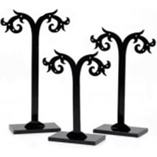 Storemax Barok Pleksi Küpe Standı (3'lü Set)