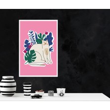 Boketto Opus - Renkli Kedi Dekoratif Poster Modern Duvar Posteri Estetik Tablo