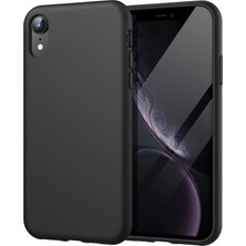 Storemax For Xr ile Uyumlu Darbe Emici Esnek Silikon Siyah Lansman Cep Telefonu Kılıf (Xr)