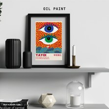 Boketto Opus - Yayoi Kusama Göz Dekoratif Poster Modern Duvar Posteri Estetik Tablo