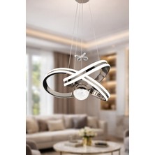 Ünal Aydınlatma Sarmal 45 cm Krom LED Sarkıt Avize