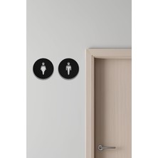 Storemax Wc Tabelası, Tuvalet Levhası, Kadın Erkek Tabela OS19