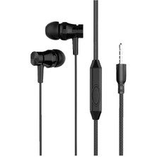Storemax Kumandalı ve Mikrofonlu 3.5mm Kablolu Kulaklık Mikrofonlu Kulak Içi (Mtl MT270 Siyah)