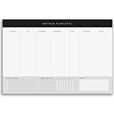 Storemax 3'lü Masaüstü Planlayıcı Set Siyah Kenarlı (Günlük, Haftalık, Aylık Planlayıcı)