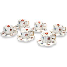 UltraMint Şık 6'lı Kahve Fincan Takımı, Modern ve Zarif Tasarım