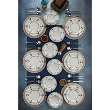 Cooker 24 Parça Porselen Yemek Takımı CKR4216