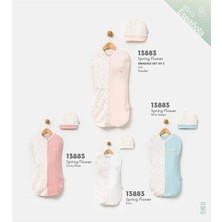 Vanillays Babydola Gül Kurusu Desen Bebek Kundak Uyku Sarma Battaniye 0-3 Ay 13883