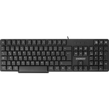 Storemax KB-517U Siyah 2mt Bakır Kablolu USB Q Standart Klavye