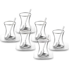 UltraMint Şık 18 Parça Çelik Çay Takımı, Zarif ve Dayanıklı Tasarım