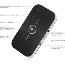 Storemax Bluetooth 5.0 2-In-1 Ses Verici ve Alıcı Adaptör – Tv Pc Araç Hoparlör Için Audio Transmitter Receiver, Aux Destekli Tx Rx Kablosuz Müzik Çevirici | ZR1137