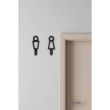 Storemax Wc Tabelası, Tuvalet Levhası, Kadın Erkek Tabela OS10