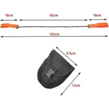 Storemax Taşınabilir Zincirli Kamp Testeresi 103 cm Yüksek Kalite Kamp & Kesim Aracı + Taşıma Kılıfı