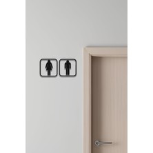 Storemax Wc Tabelası, Tuvalet Levhası, Kadın Erkek Tabela OS14