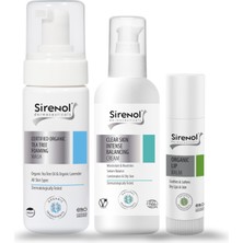 Sirenol Arındırıcı ve Dengeleyici Cilt Bakım Seti - Çay Ağacı Köpük, Krem ve Dudak Balmı 3’lü Paket