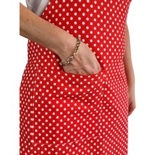 Storemax Cepli Su Geçirmez Mutfak Önlüğü Puanlı Kırmızı