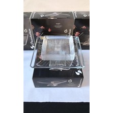 UltraMint Kare Ayaklı Servis ve Tatlı Tabağı Seti, Şık ve Kullanışlı Tasarım